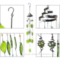 Glass Leaf Wind Chimes for Outdoor Home Decoration